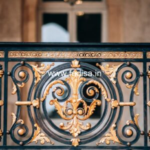 Antique Brass Handrail Design For Classic Interiors Office Window Grill Design