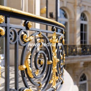Classic Brass Staircase Railing With Royal Finish Window Design Loha Ka