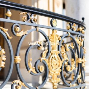 Luxury Brass Balcony Railing With Classic Style Simple Railing Grill Design
