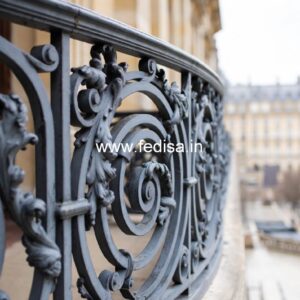 Elegant Brass Handrail Design For Interior Decor Window Security Grill Design