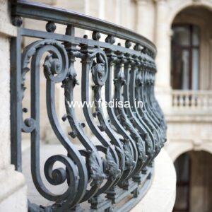 Premium Brass Handrail Design For Elegant Homes Wall Compound Grill