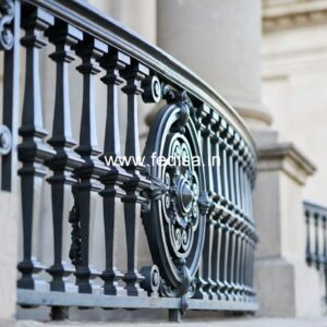 Decorative Brass Balcony Railing With Artistic Work New Iron Window Grill Design