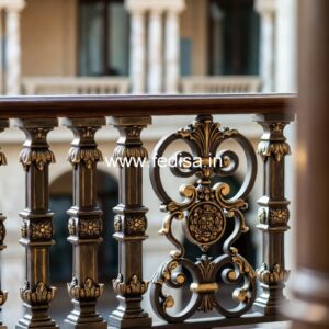 Brass Balcony Railing Design With Premium Style Window Grill Design New Simple