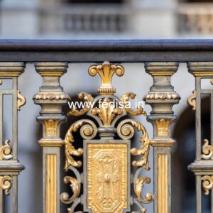 Decorative Brass Handrail Design For Luxury Homes Khidki Design Iron
