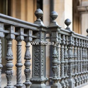 Premium Brass Railing Design With Artistic Finish Main Window Grill Design