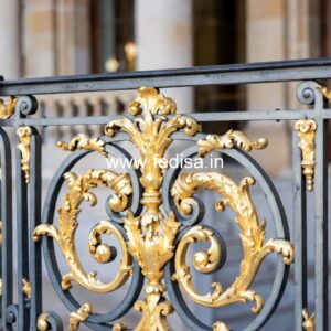 Elegant Brass Balcony Railing With Designer Style New Latest Grill Design