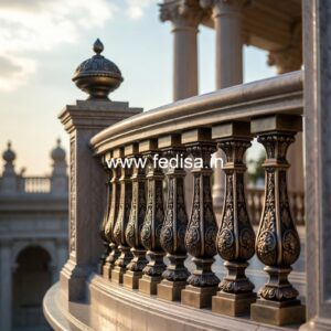 Antique Brass Handrail Design For Classic Villas Window Grill Frame Design