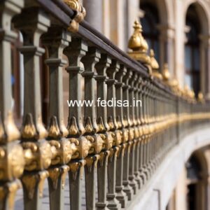 Decorative Brass Handrail For Stylish Staircases Rod Window Grill Design