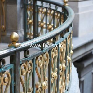 Stylish Brass Balcony Railing With Luxury Appeal New Design Grill Door