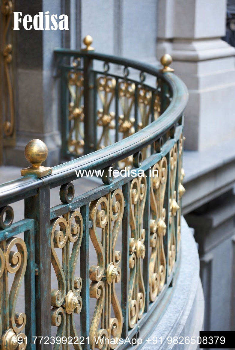 Stylish Brass Balcony Railing With Luxury Appeal New Design Grill Door