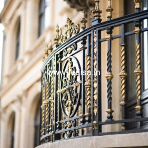 Brass Railing Design With Premium Decorative Finish European Grill Design