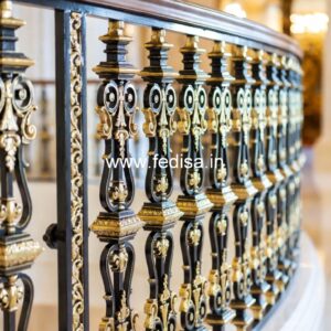 Luxury Brass Railing Design For Modern Homes Grill Design For Front Gate