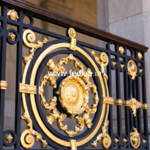 High-end Brass Staircase Railing Design Best House Grill Design