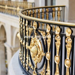 Custom Made Brass Railing Design Supplier New Grill Door Design