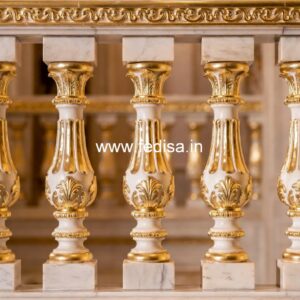 Elegant Brass Balcony Railing With Designer Look Pipe Grill Gate