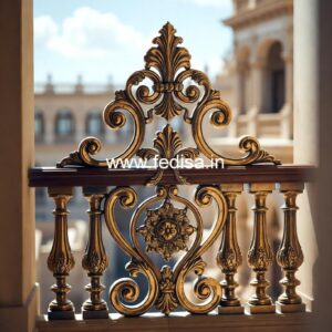 Modern Brass Handrail Design For Staircase Balcony Sliding Grill Design