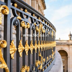 Traditional Brass Railing Design For Indian Homes Normal Grill Gate
