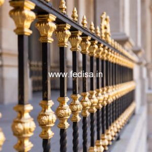 Luxury Brass Balcony Railing Design Collection Front Door Wooden Grill Design