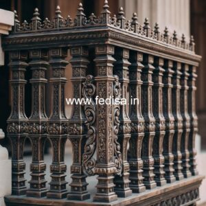 Decorative Brass Stair Railing Design Safety Main Door Grill Designs For Flats