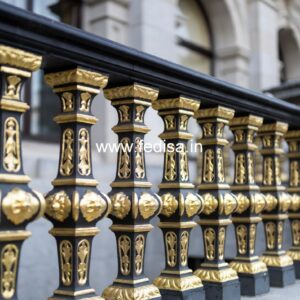 Stylish Brass Railing Design For Interiors Room Grill Gate Design