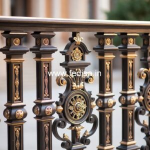 Designer Brass Balcony Railing Collection Stainless Steel Grill For Stairs