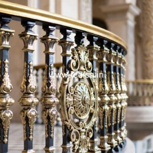 Brass Balcony Railing Design For Luxury Interiors Grill Iron Door Design
