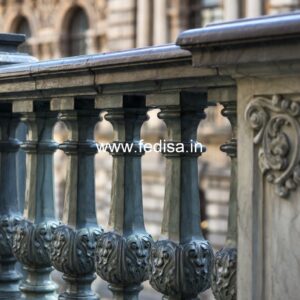 Elegant Brass Railing Design For Modern Villas Grill Plain Design