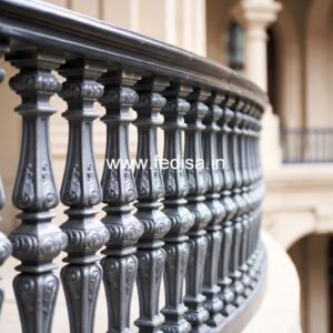 Designer Brass Staircase Railing With Fine Finish Men Gate Ka Grill Ka Design
