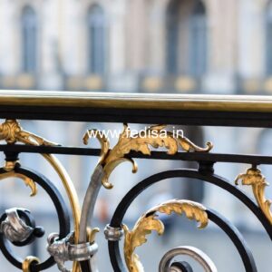 Classic Brass Balcony Railing With Royal Touch Grill Gate Sliding