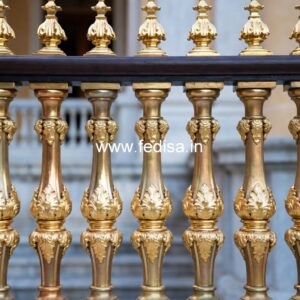 Brass Railing Design For Elegant Staircase Decor Jali Door Design In Iron