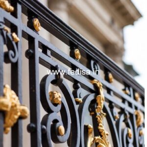 Custom Brass Balcony Railing For Unique Homes Steel Grill Design For Front Door