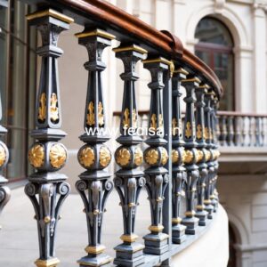 Modern Brass Staircase Railing For Stylish Homes Grill Boundary Design