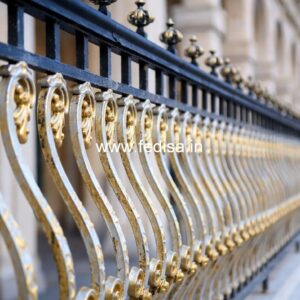 Premium Brass Balcony Railing For Designer Interiors Terrace Safety Grill Design