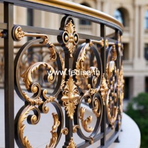 Premium Brass Staircase Handrail Collection Sliding Window With Grills And Screen