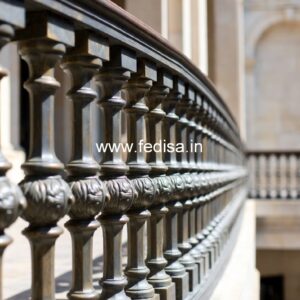 Classic Brass Staircase Railing With Royal Finish MS Grill Door Cost