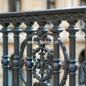 Designer Brass Staircase Handrail For Homes Grill Design Square