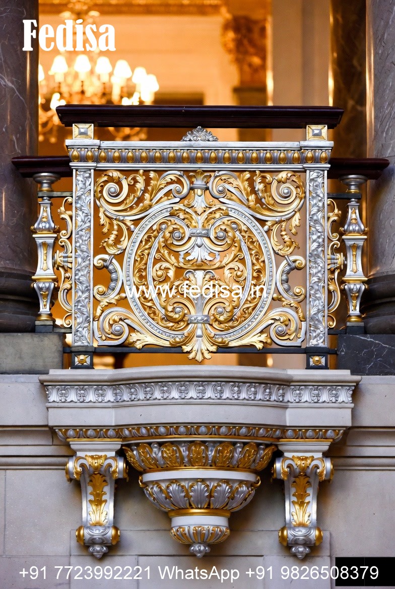 Premium Brass Balcony Railing With Fine Finish Grill Patterns For Houses