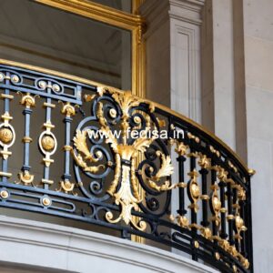 Antique Brass Railing Design With Royal Appeal Latest Design Of Balcony Grills