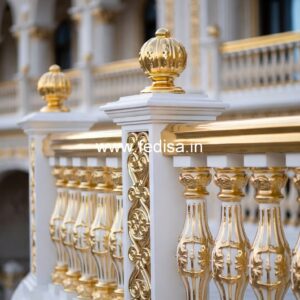 Modern Brass Railing Design For Premium Homes Simple Grills For Sliding Window