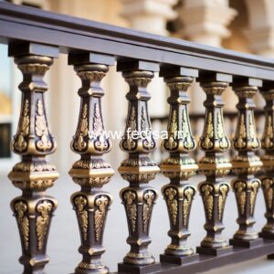 Elegant Brass Balcony Railing For Interior Decor Iron Grill Main Door Design