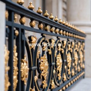 Brass Balcony Railing Design With Premium Style Tata Window Grill Design