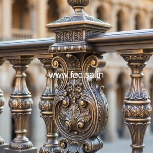 Antique Brass Stair Railing Design For Royal Homes Gate Grill Ki Design