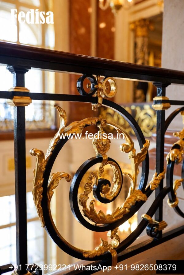 Decorative Gate Railing Decorative Brass Stair Railing With Elegant Finish Iron Gate And Window ...