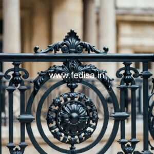 Antique Brass Handrail Design For Classic Villas Simple Design Grill Gate