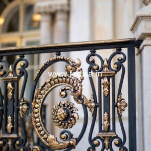 Decorative Brass Staircase Railing With Fine Finish Latest House Window Grill Design