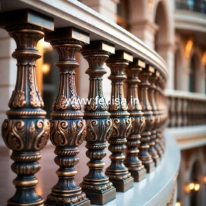 Modern Brass Stair Railing Design For Interiors Small House Grill Design