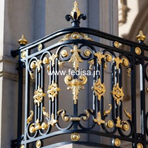 Stylish Brass Balcony Railing For Luxury Decor Vintage Window Grill Design