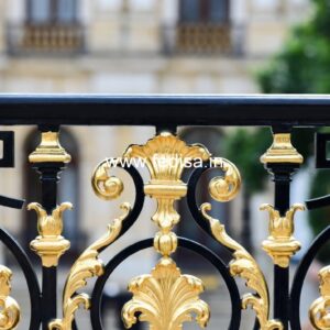 Brass Balcony Railing Design With Luxury Finish Outdoor Iron Grill Design