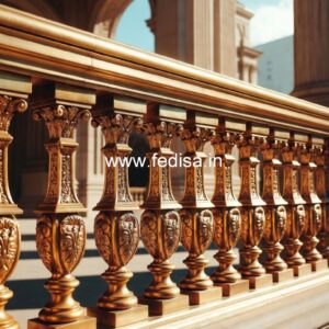 Custom Brass Staircase Railing Design For Homes Bakod Grills Design