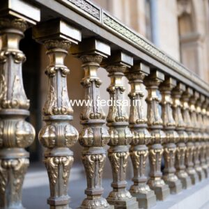 Custom Brass Stair Railing Design Window Iron Grill Design For Indian Homes